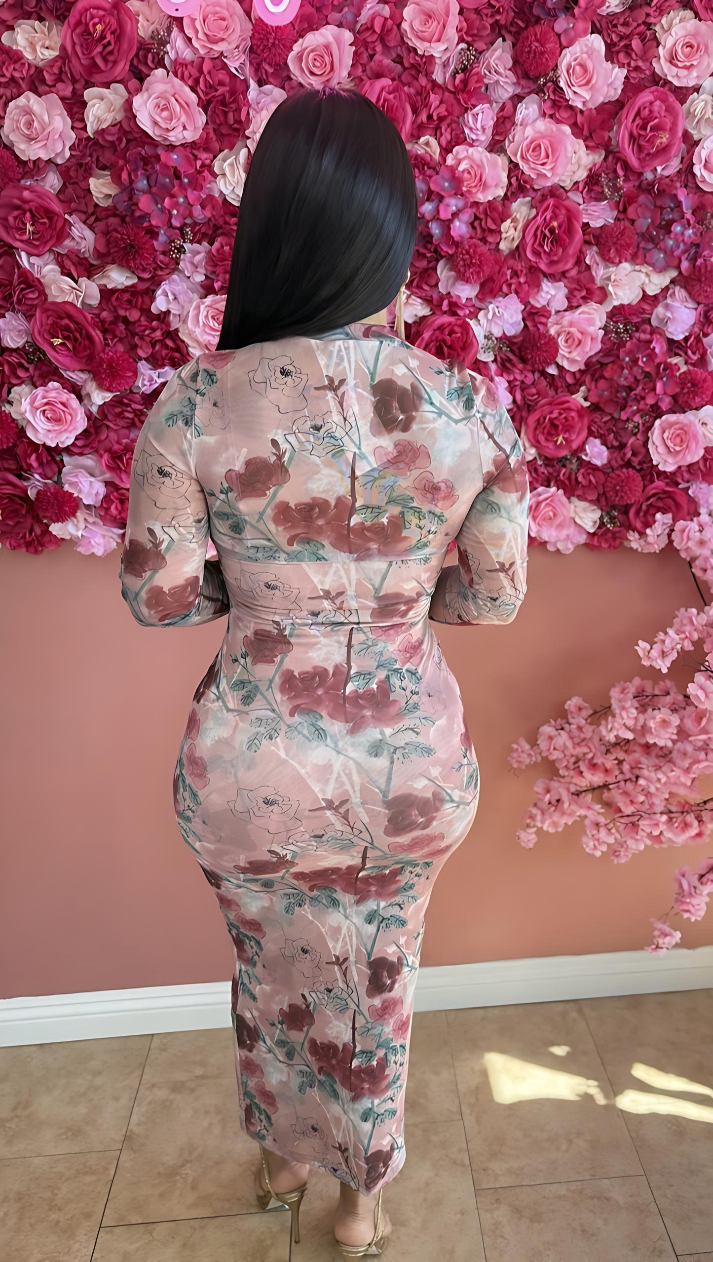 Blossom Mirage Midi Dress