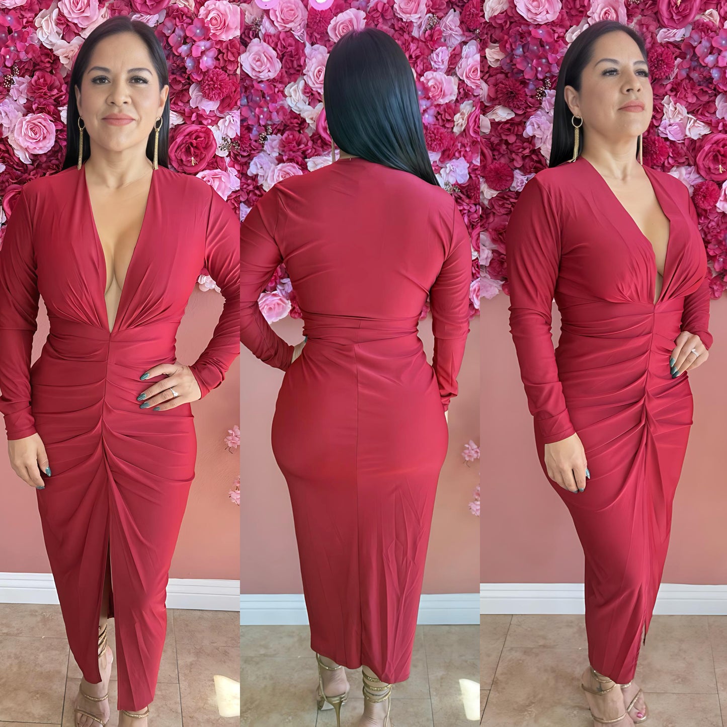 Scarlet Siren Midi Dress
