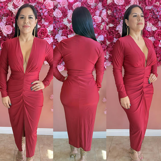 Scarlet Siren Midi Dress