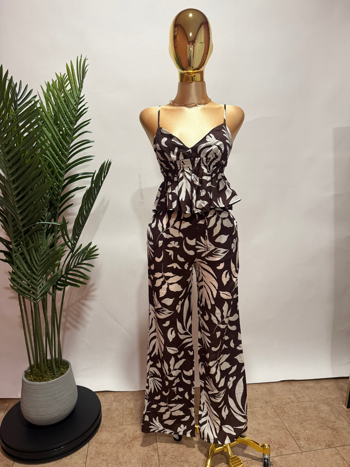 Tropical Noir Two-Piece Set