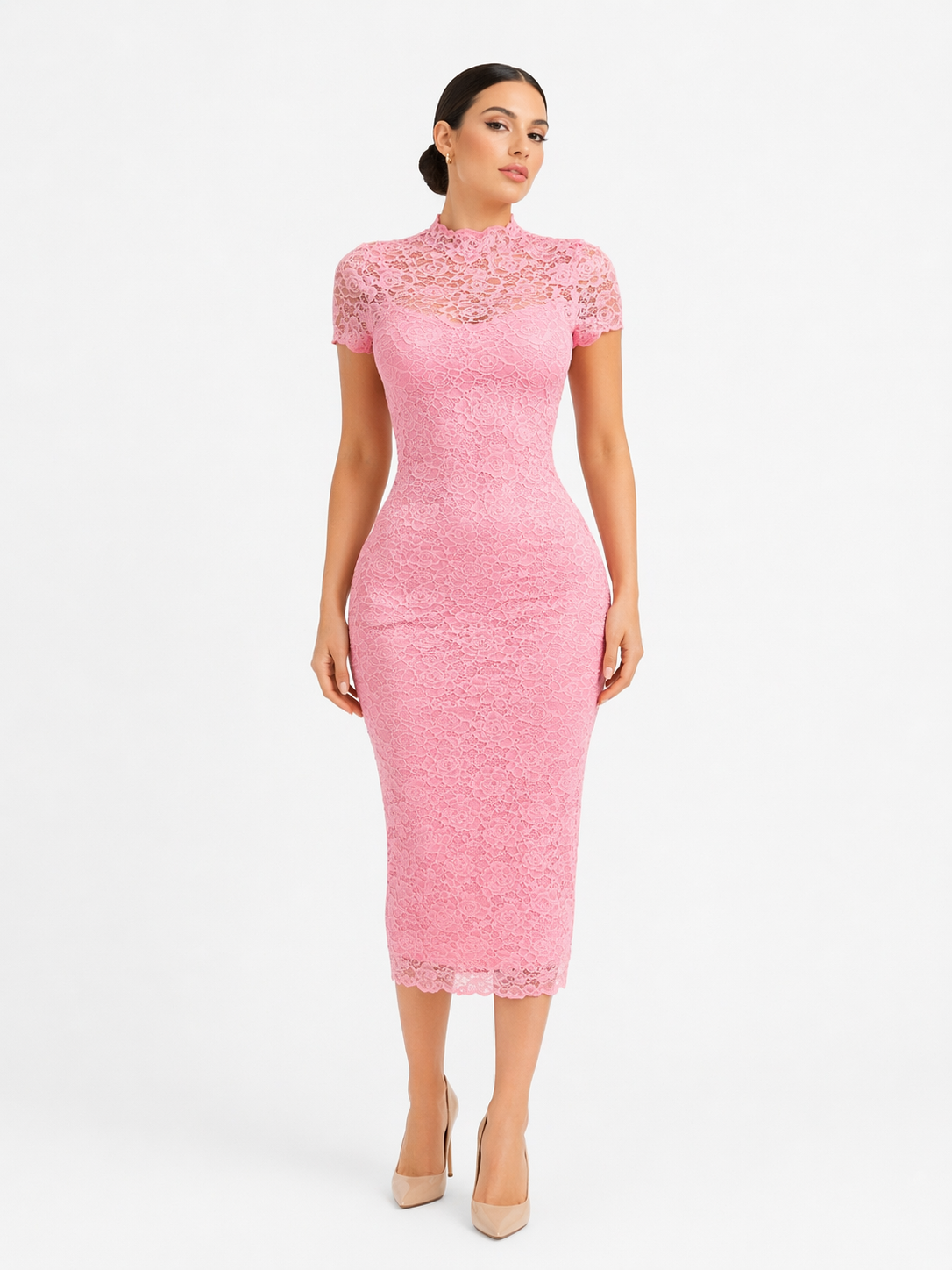 Blush Lace Dress