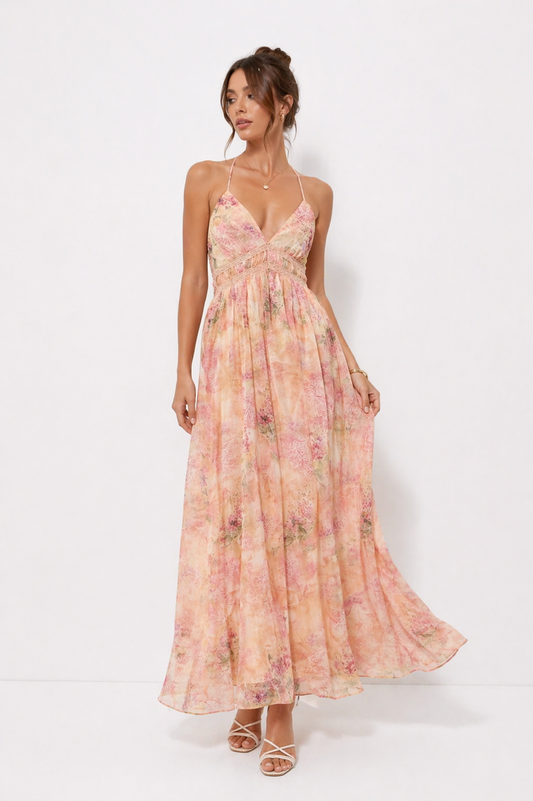 Blush Garden Maxi Dress