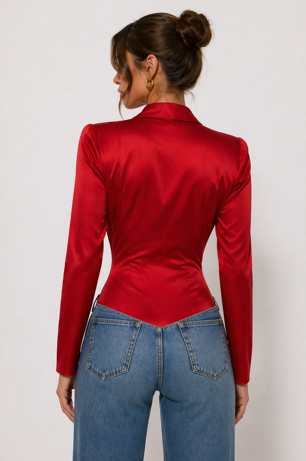 Scarlet Satin Bodysuit