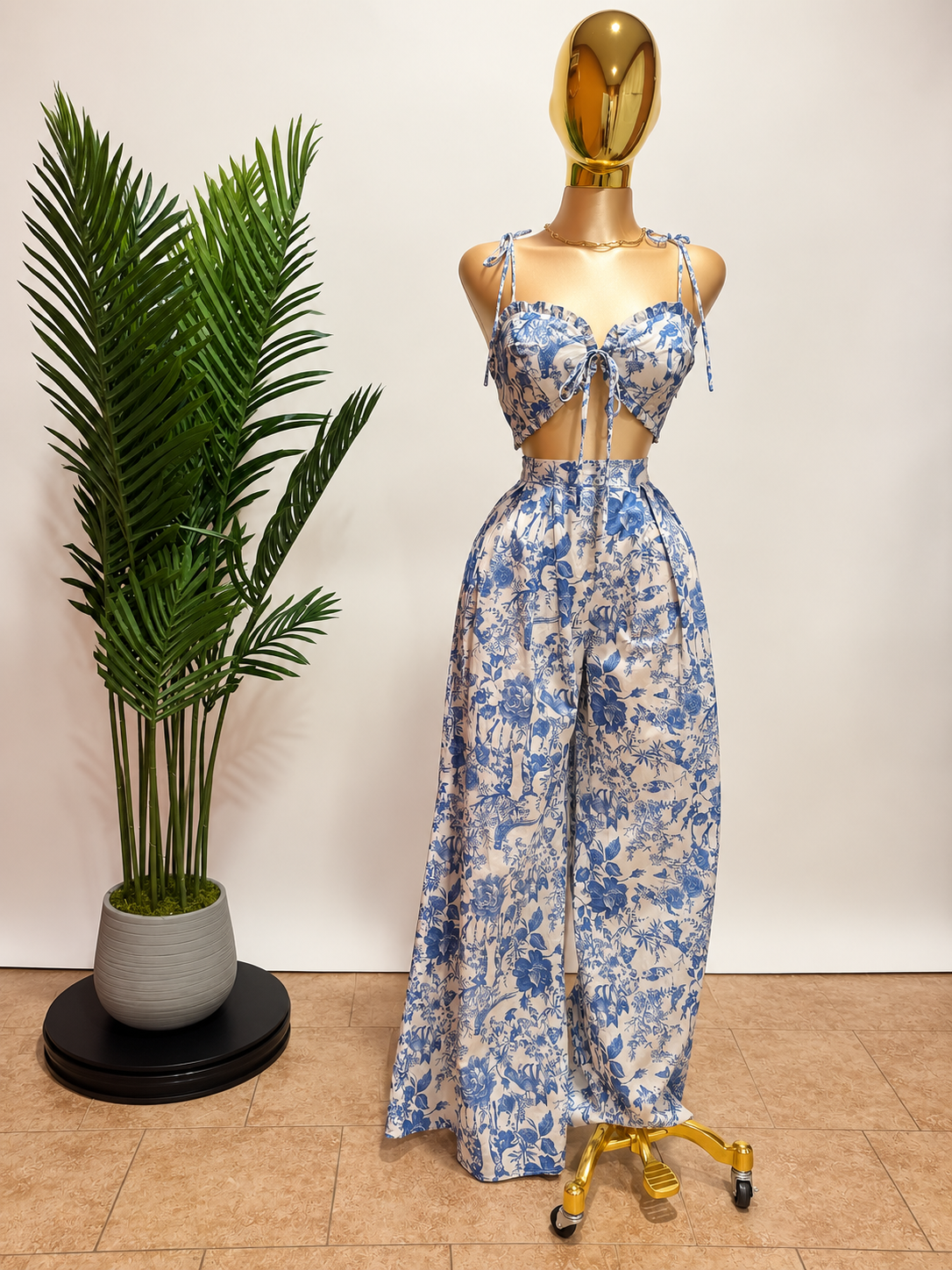 Blue Blossom Two-Piece Set