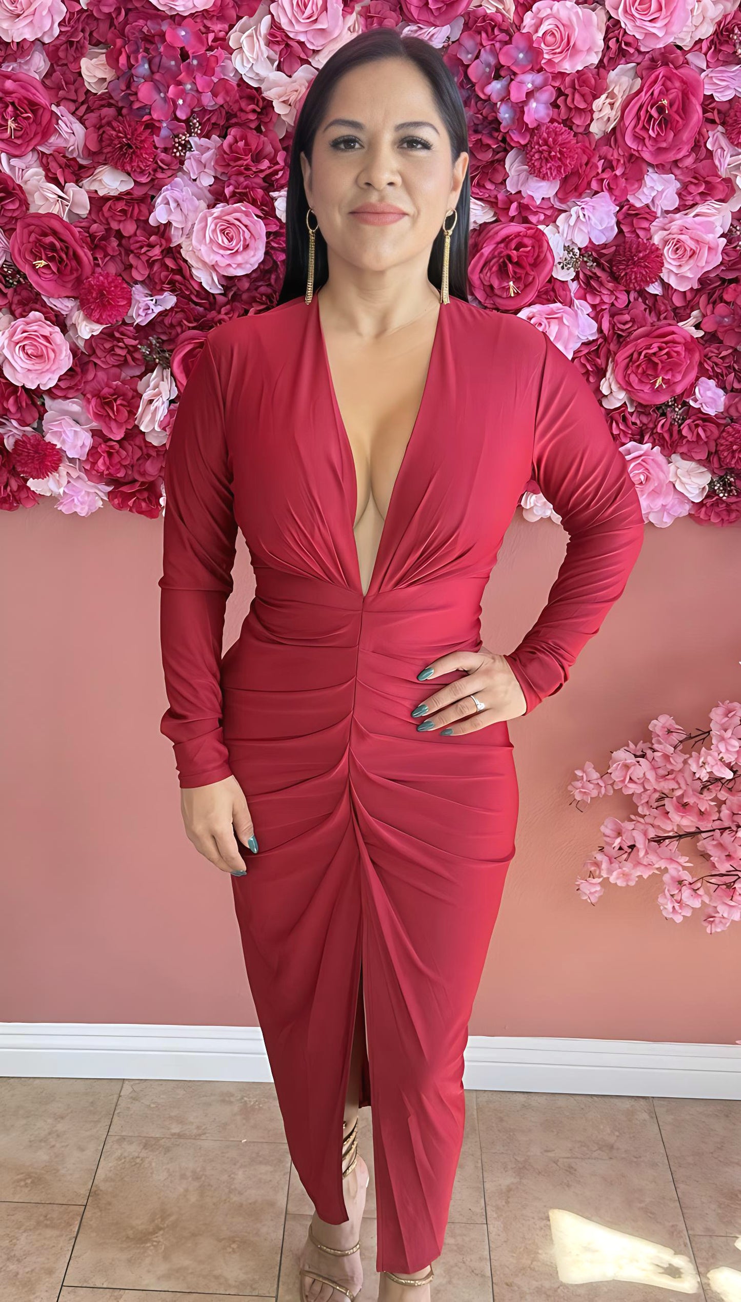 Scarlet Siren Midi Dress