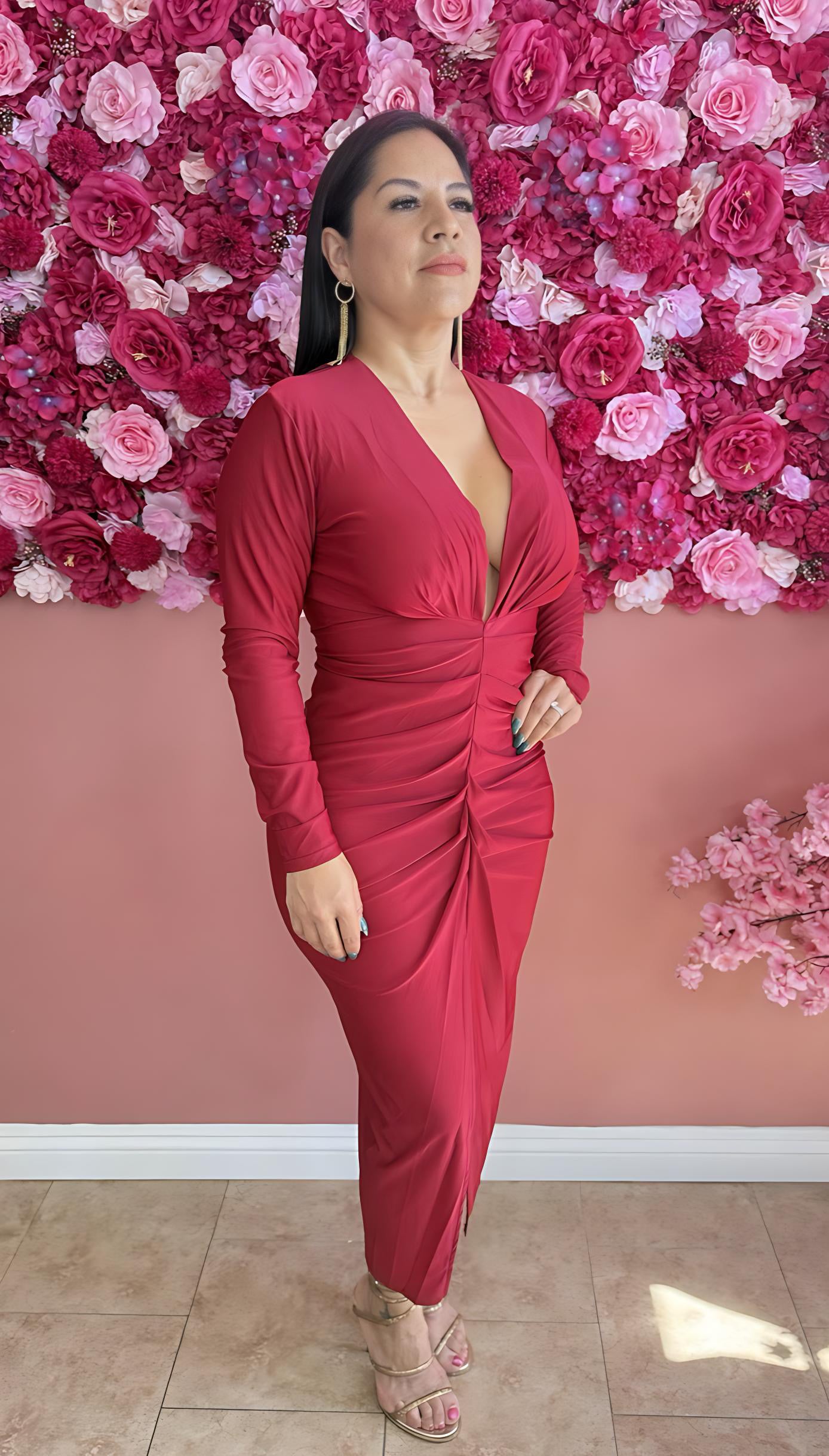 Scarlet Siren Midi Dress