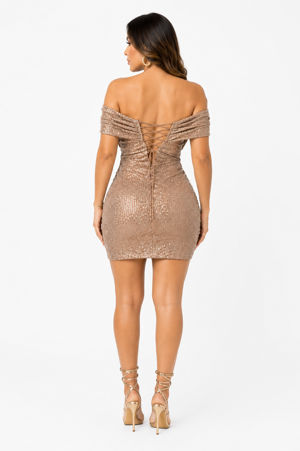 Champagne Luxe Sequin Dress