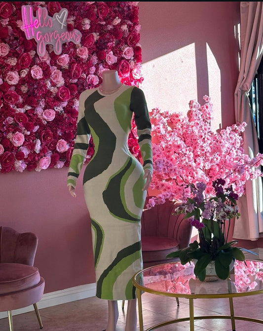 Rebecca Abstract Dress